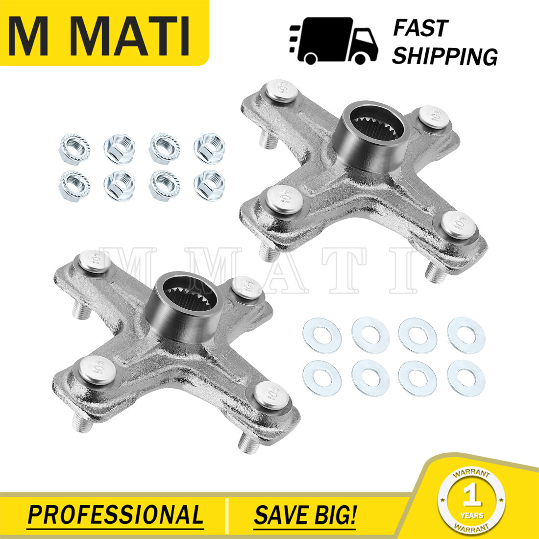 Pair Rear Axle Wheel Hub For Yamaha YFZ450X Warrior350 Raptor250 1PE-F53K0-00-00