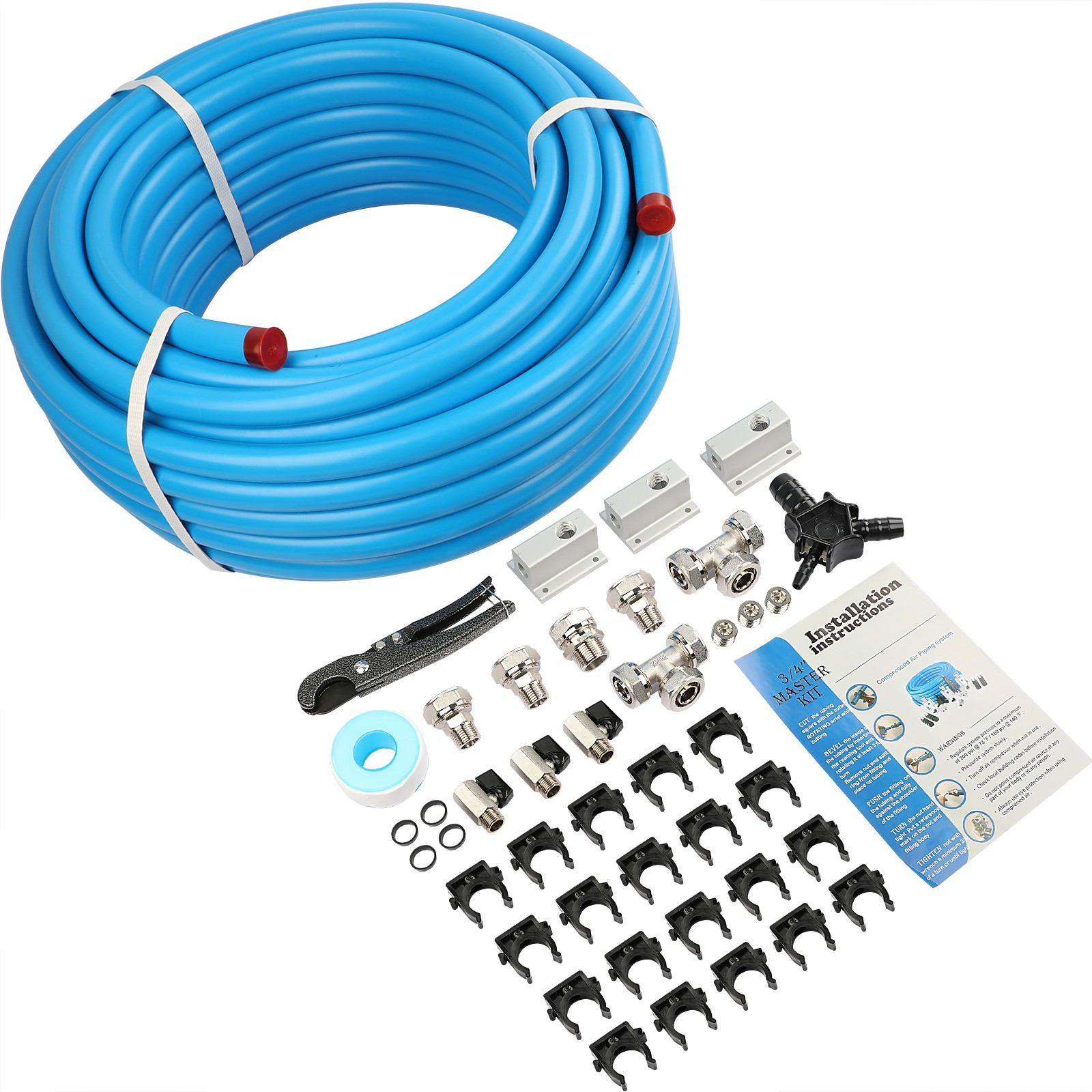 M7500 3/4" Compressed Air Line System Max Line Shop Piping Kit