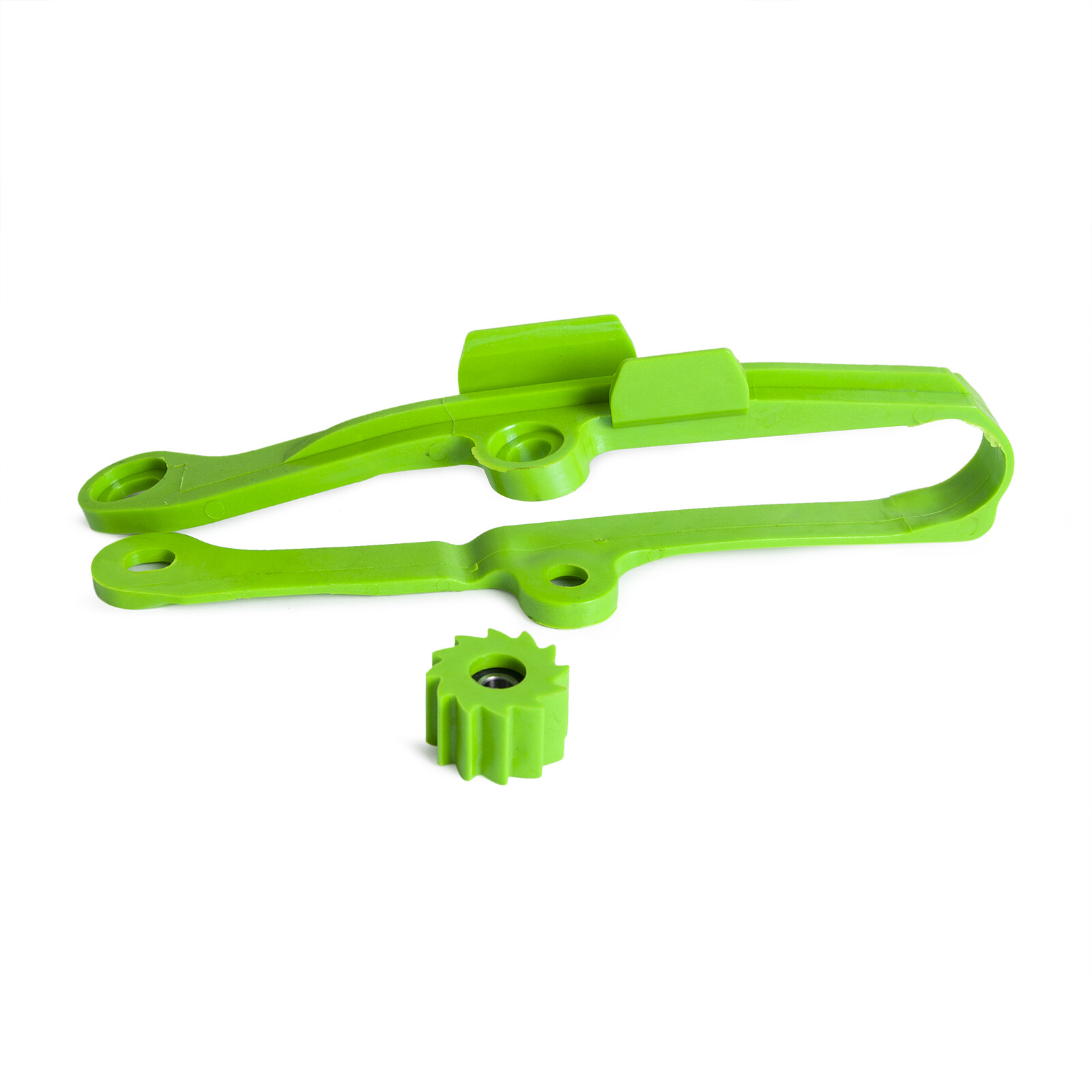 Green Chain Slider Guard Protection Pads For Kawasaki KX250F KX450F 2006-2015