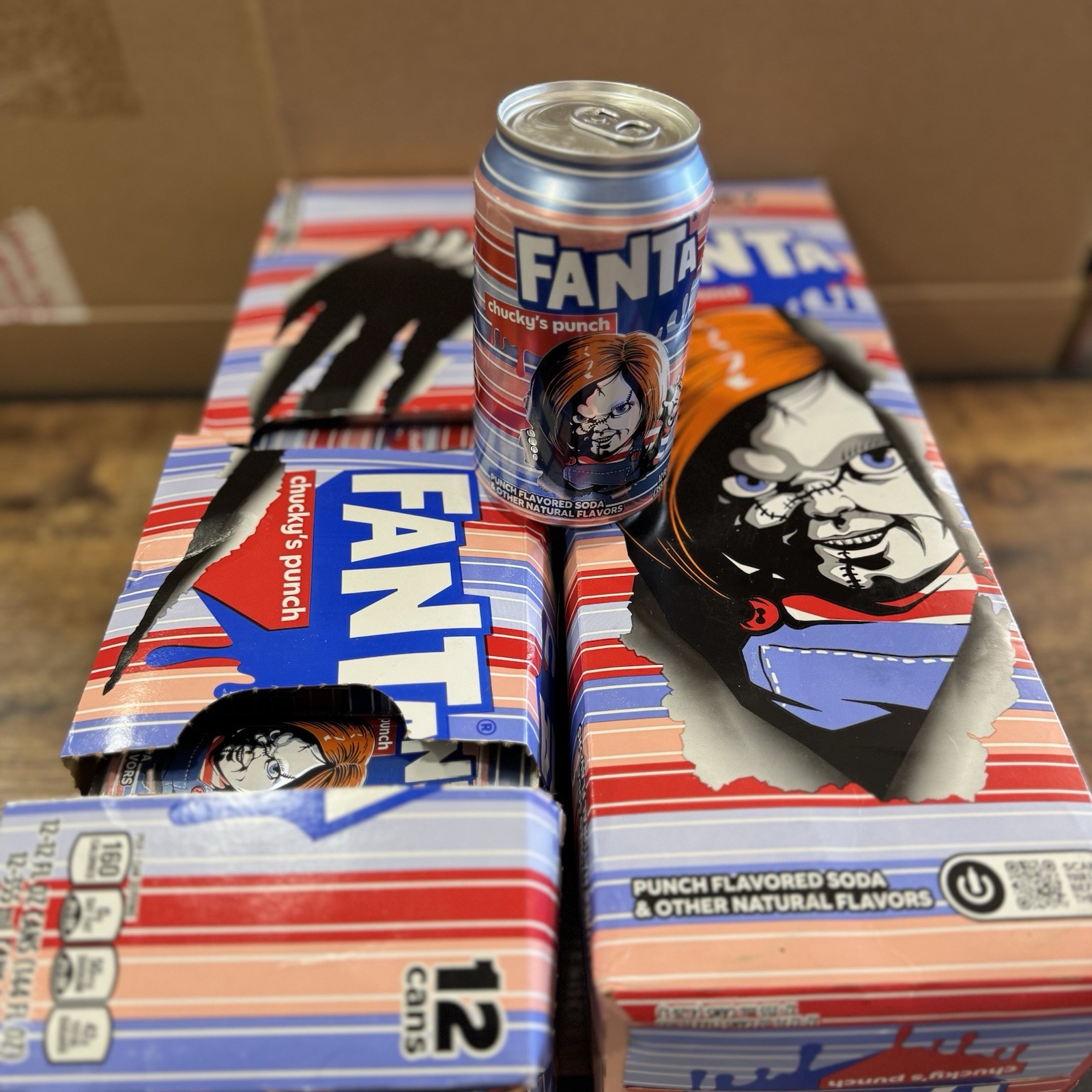 2025 CHUCKY FANTA CHUCKY’S PUNCH 12oz CAN SEALED Limited Edition Collectible
