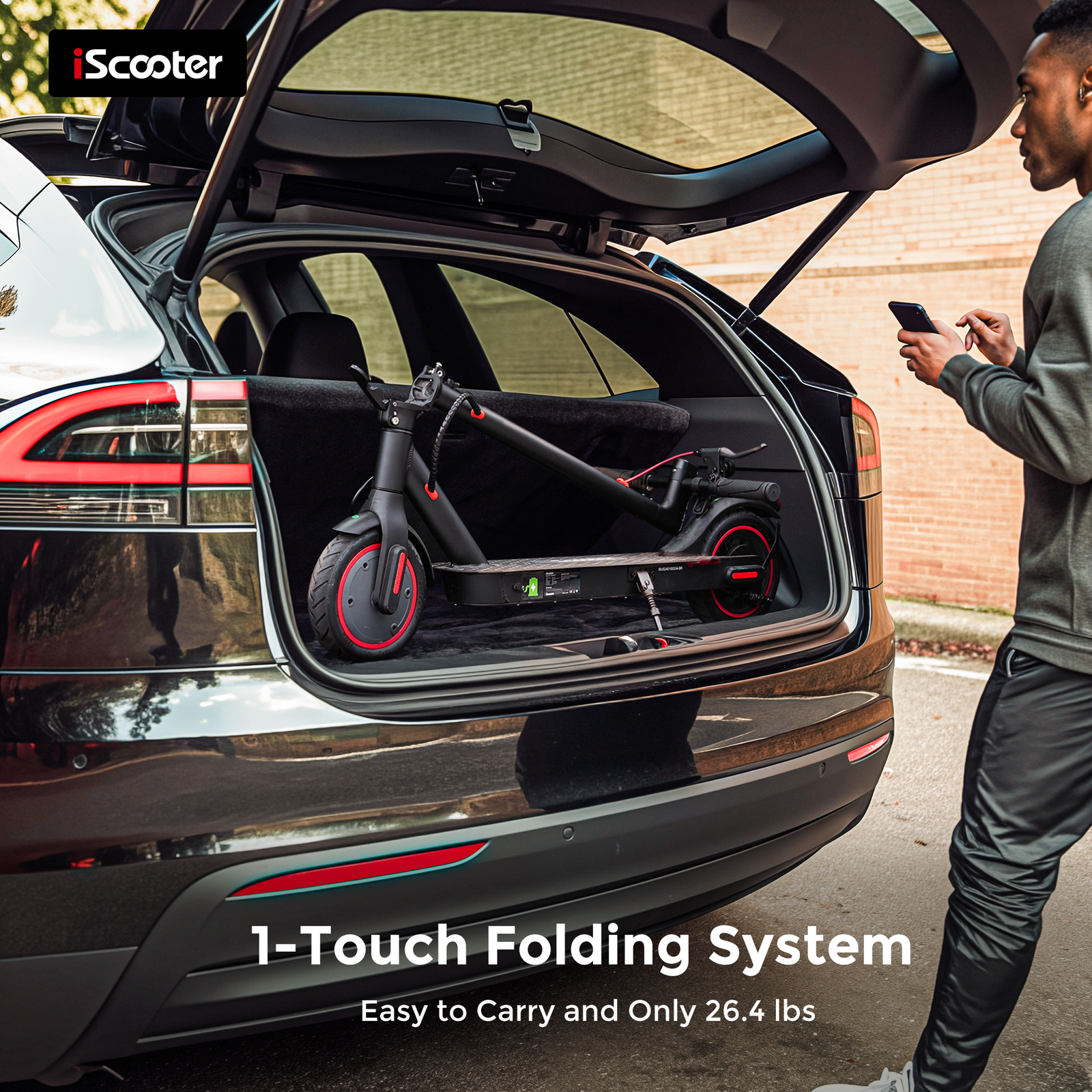 Portable Folding Electric Scooter 350W Long Range 20Km 3-Speed Modes E-Scooter