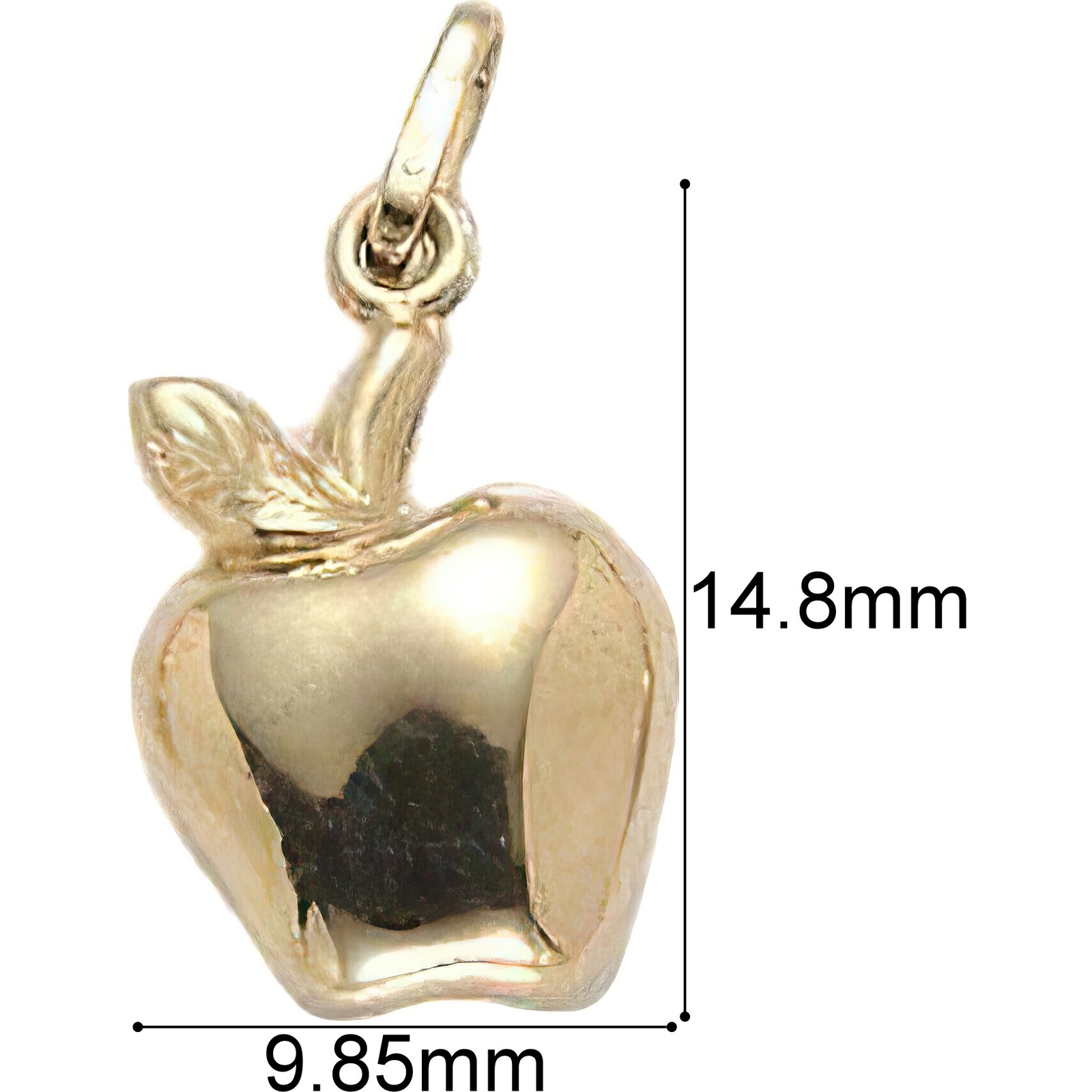 14K Gold APPLE CHARM SM Jewelry FindingKing