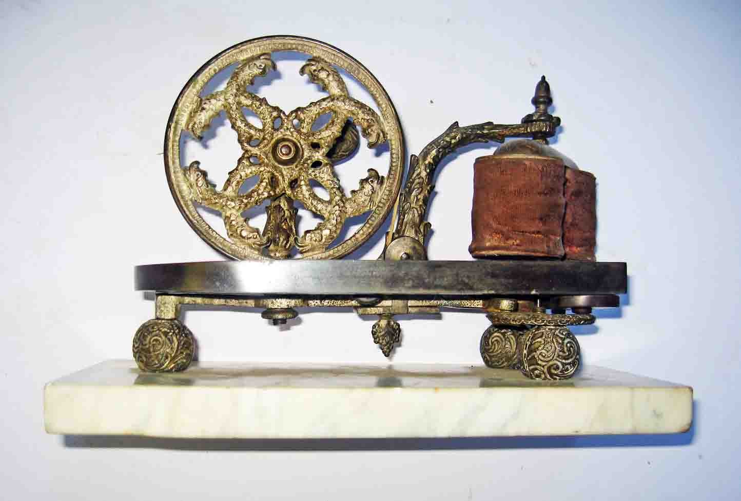 c1850 Marble Base QUACK MEDICAL Electricity GENERATOR by BOURNE & TAYLOR -LONDON