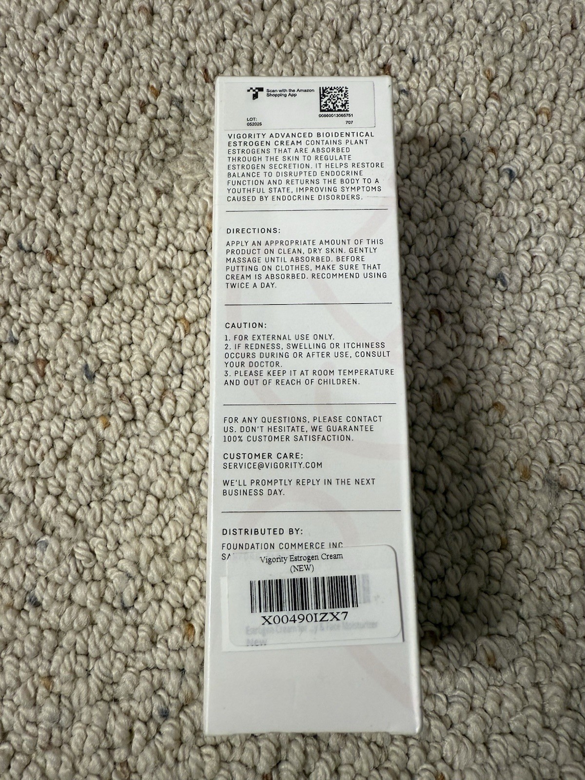 Vigority Estrogen Cream For Women - Menopause Relief - 4 fl oz - Exp 05/2028