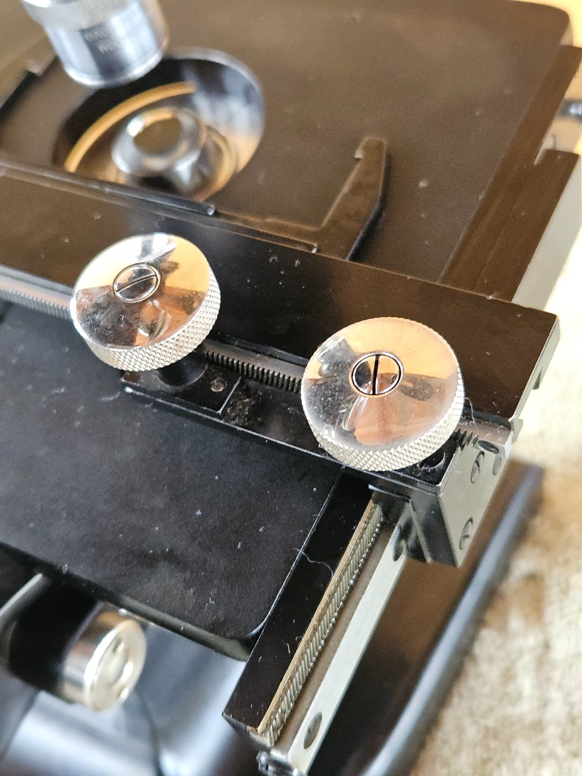 Spencer Lens Co Dedicated Darkfield Microscope Serial No 151187 Rhodium Plated!