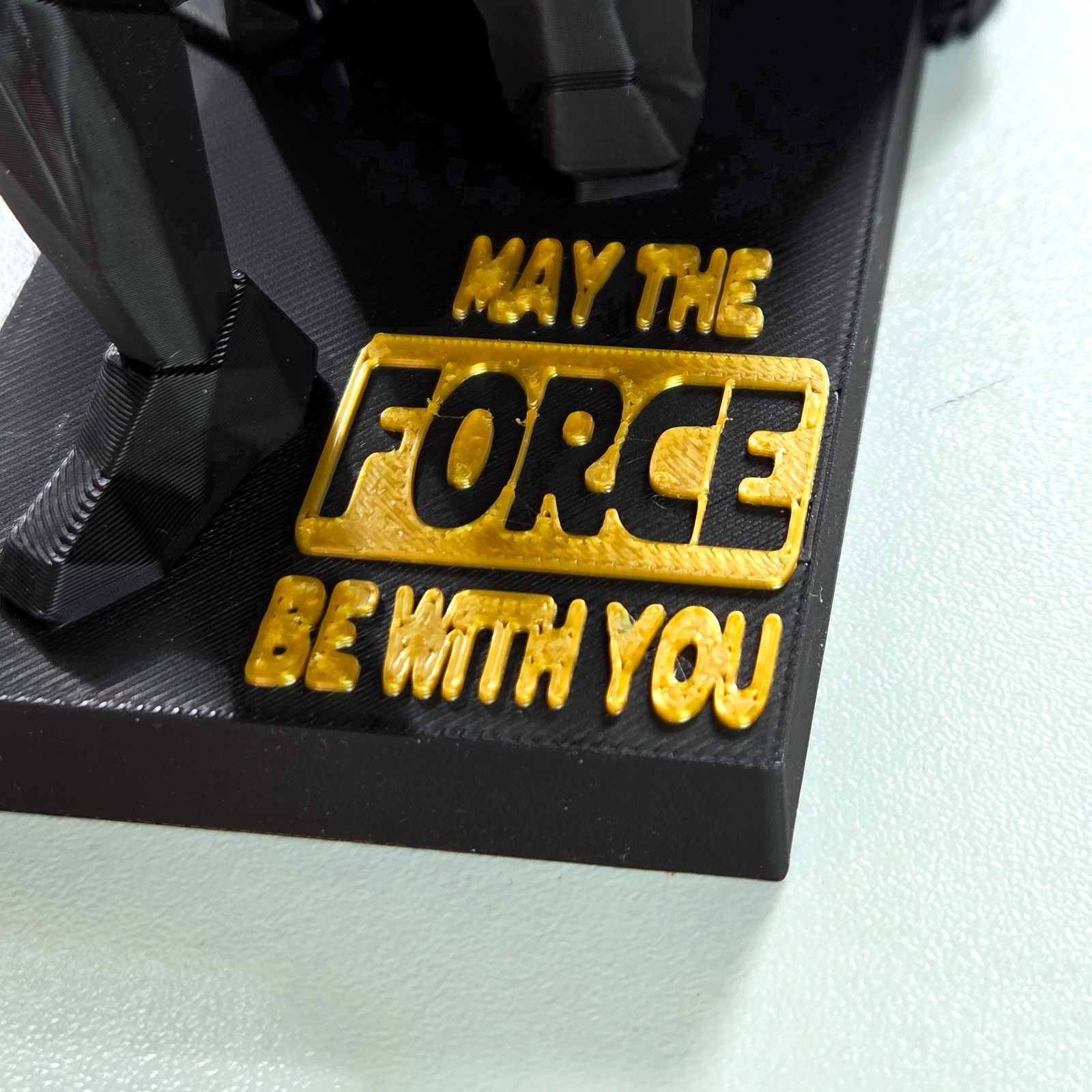 Darth Vader Pen Holder – 5 Color 3D Print | Gold “May the Force Be With You”