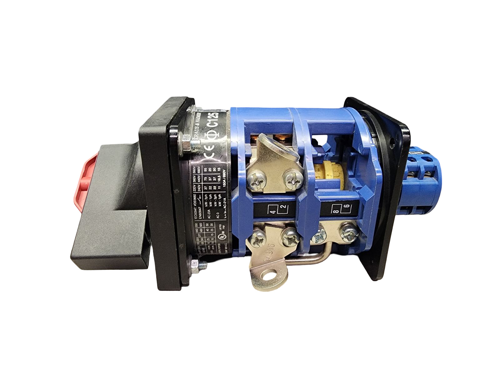 Kraus & Naimer C125 Rotary Switch 15A 600V 3‑Position General Purpose Selector S