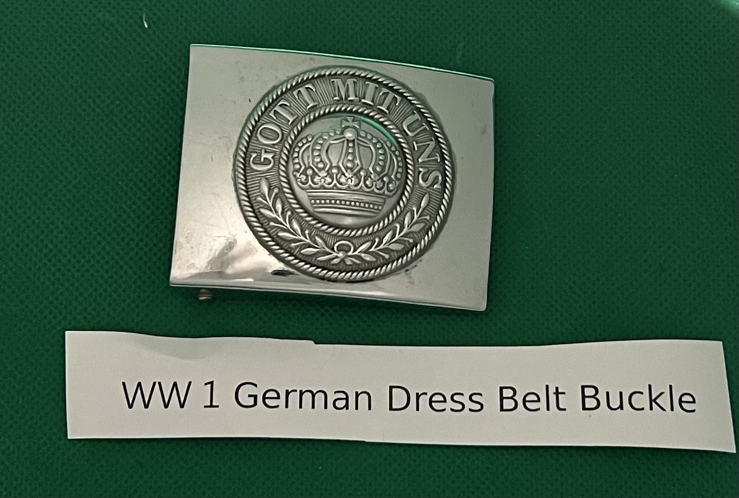WWI Gott Mit Uns Dress Belt Buckle