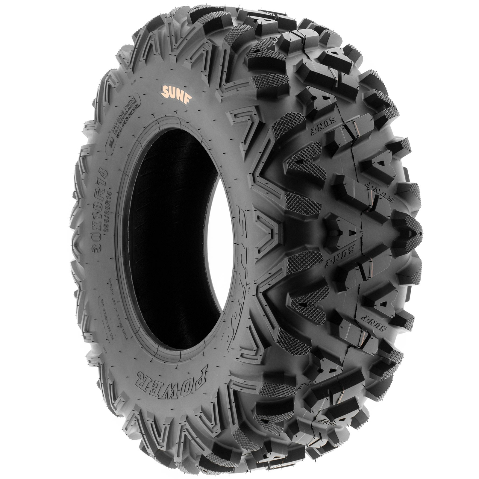 SunF A033 Power I All Terrain ATV UTV Tubeless Tires [Set of 4]