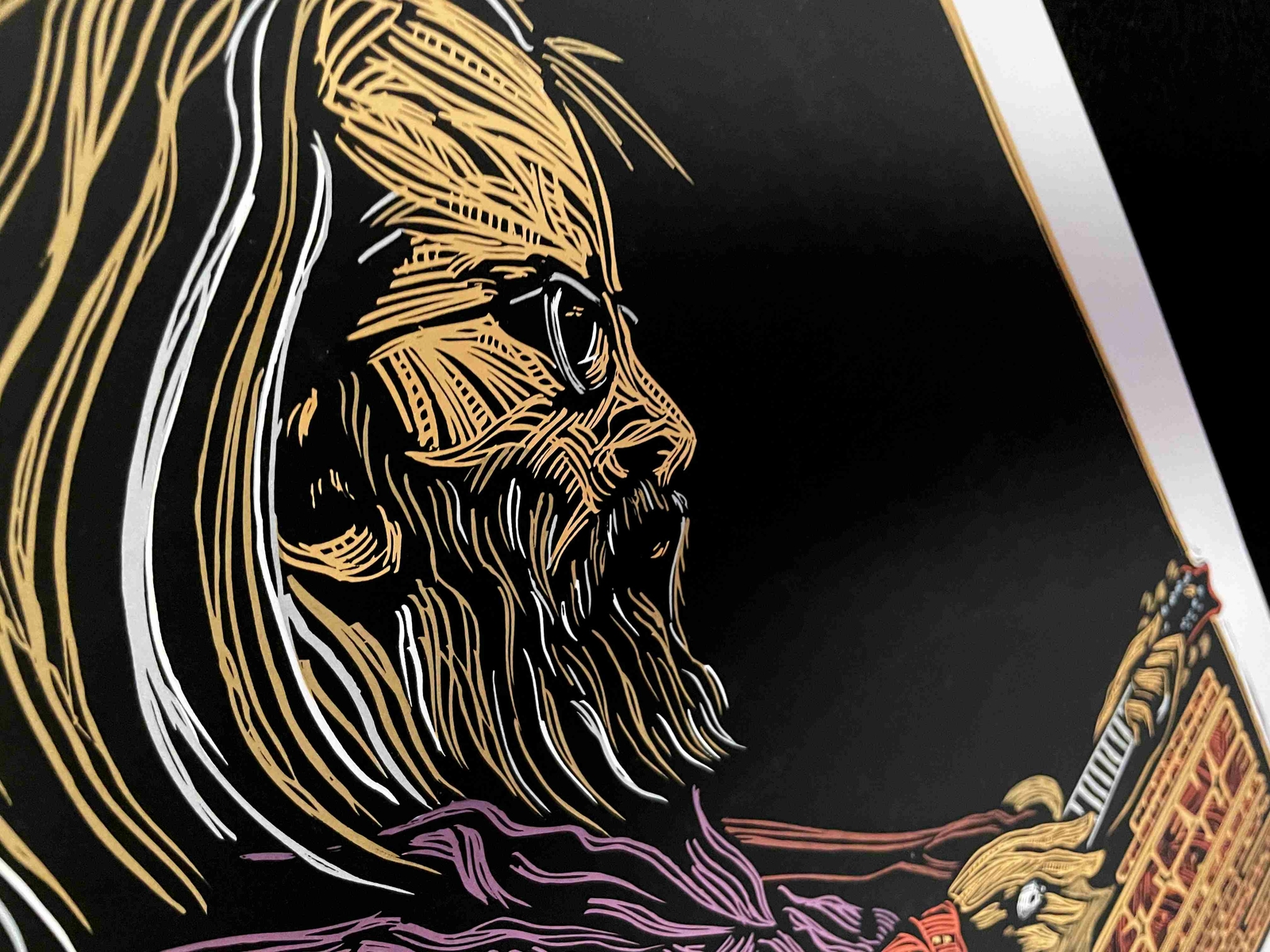 Steve Earle Poster Hayes Carll Aladdin Th Seattle 2010 Signed Gary Houston COA