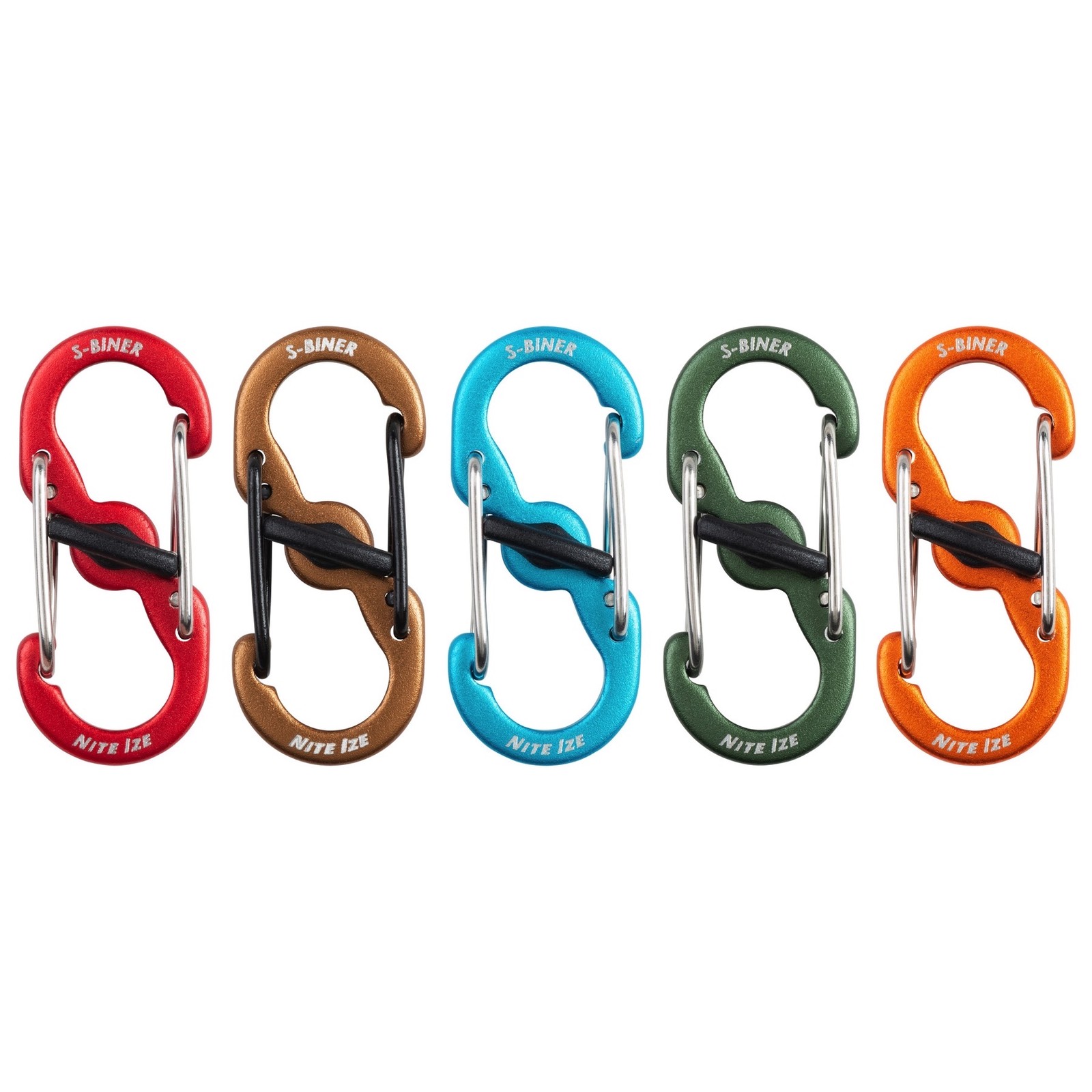 Nite Ize 5-Pack S-Biner MicroLock Aluminum Carabiner - Assorted (2-Pack)