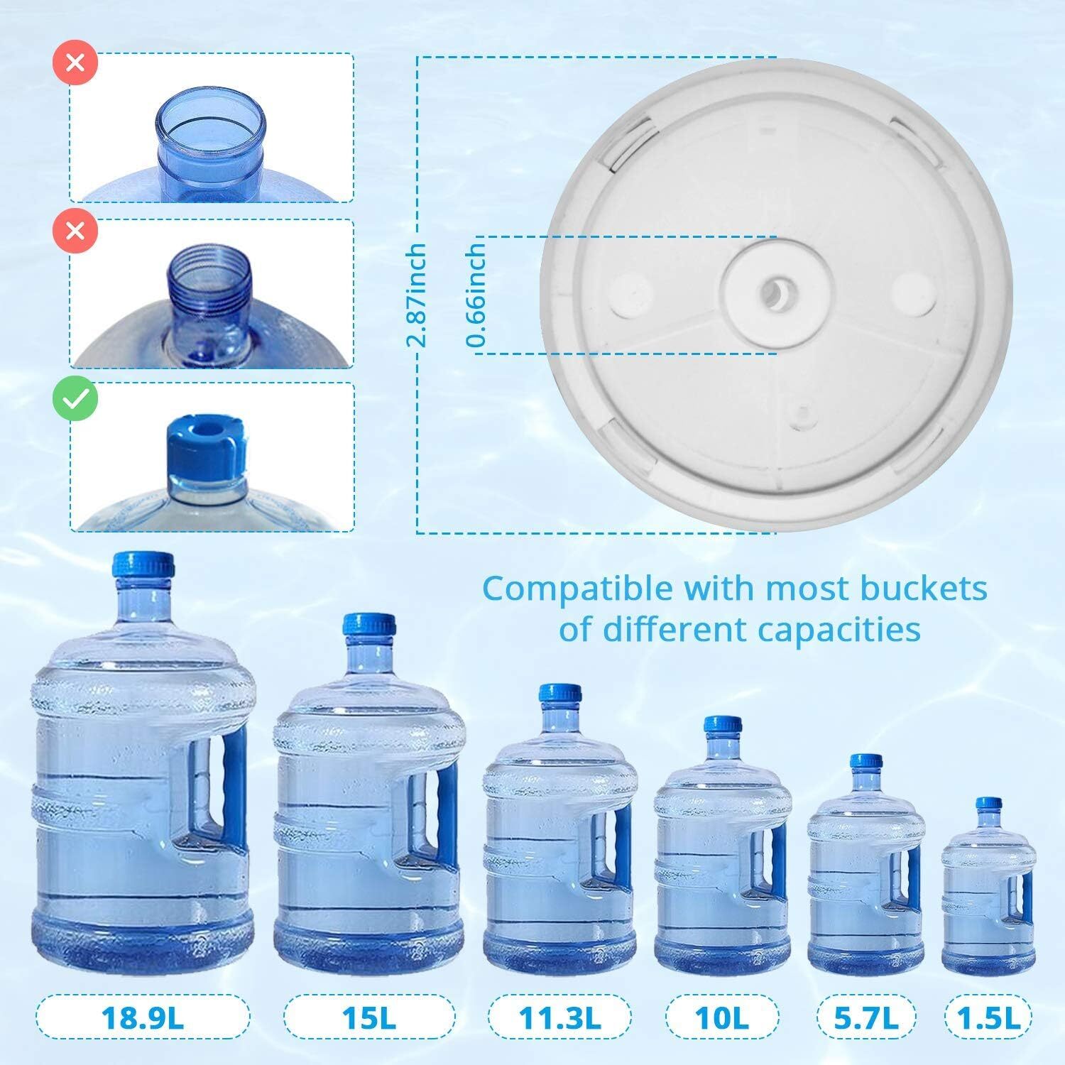 Water Bottle Switch Pump Electric Automatic Universal Dispenser 5 Gallon USB New