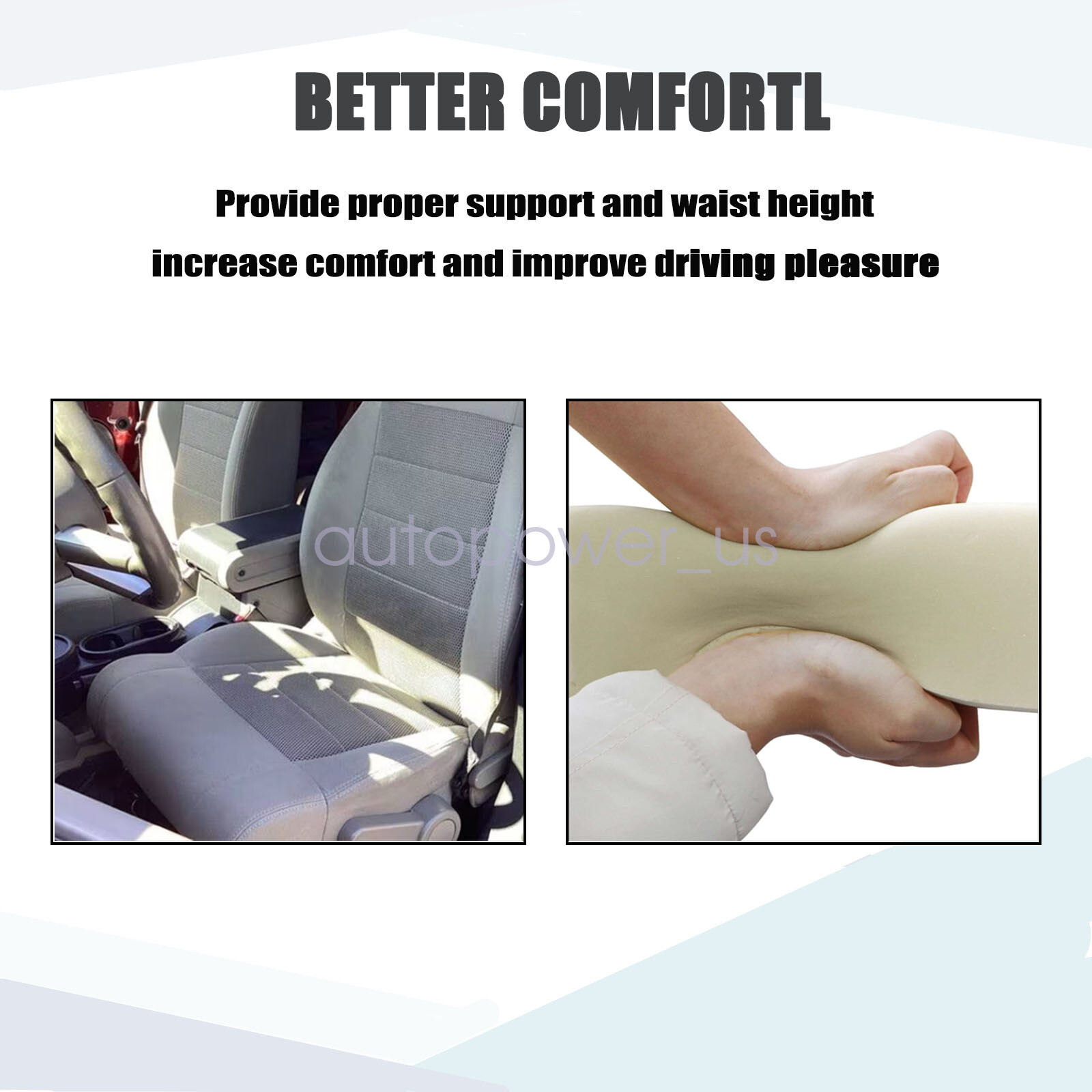 For 2008-2010 Jeep Wrangler Sahara Rubicon Front Cloth Seat Cover & Foam Cushion