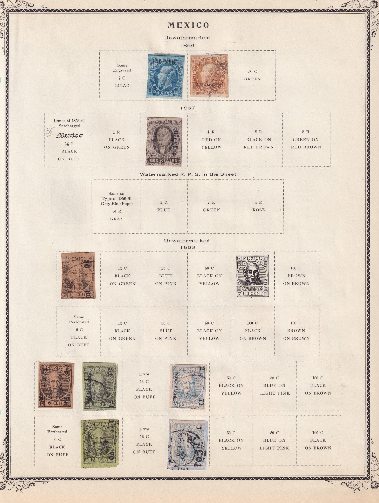 MEXICO - MINT AND USED COLLECTION ON ALBUM PAGES - DR. SCHULTZ ESTATE - Q198