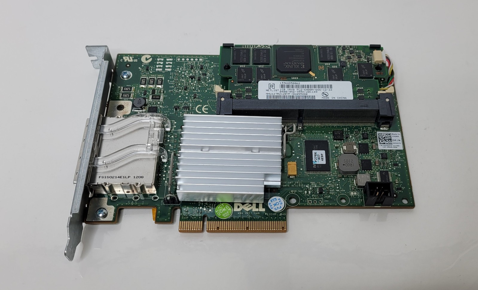 Dell 0VVGYD PERC H800 Raid Controller - External Dual Port SAS - Full Profile
