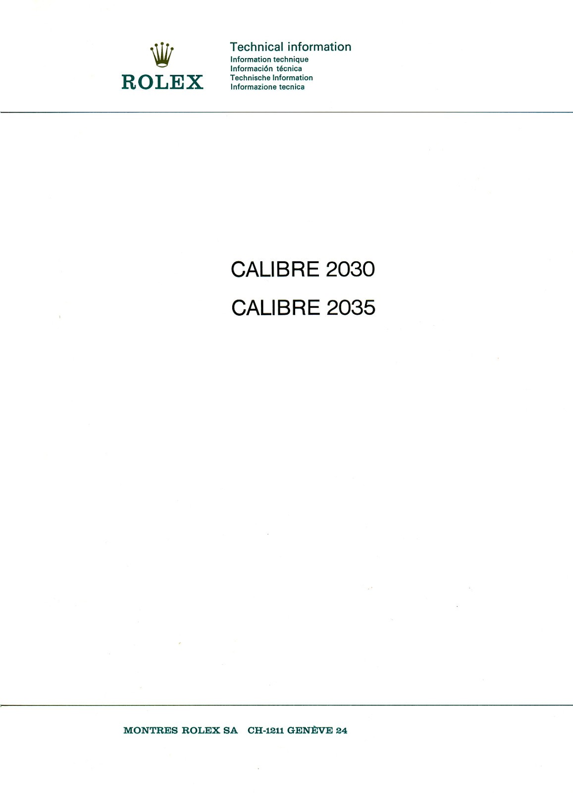 ROLEX MANUAL 2010 A TECHNICAL SERVICE CATALOG INFO SERVICE SPARE PART TECHNICAL