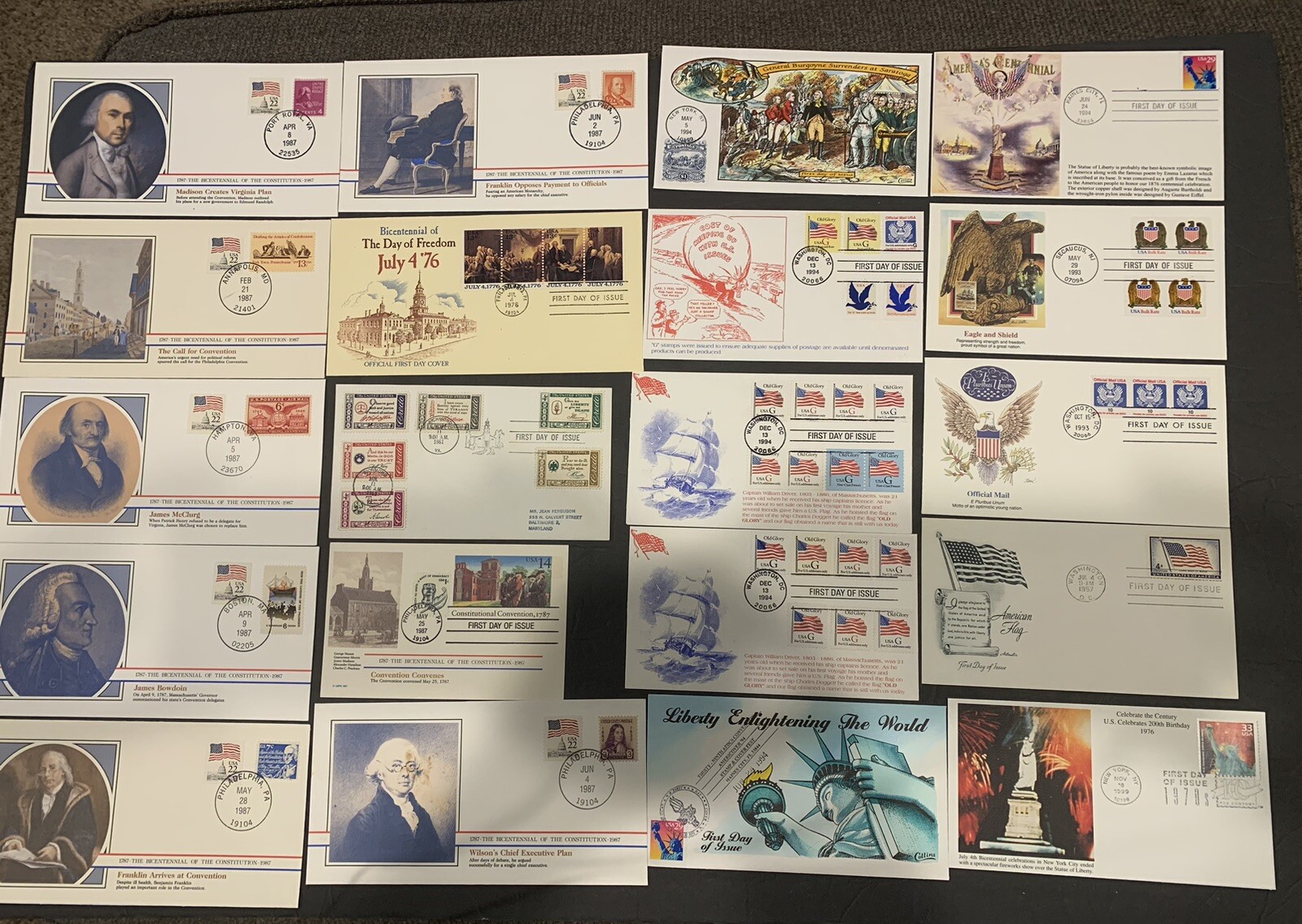 Huge American History First Day Cover Sets—183 Pieces. Please See All Pics