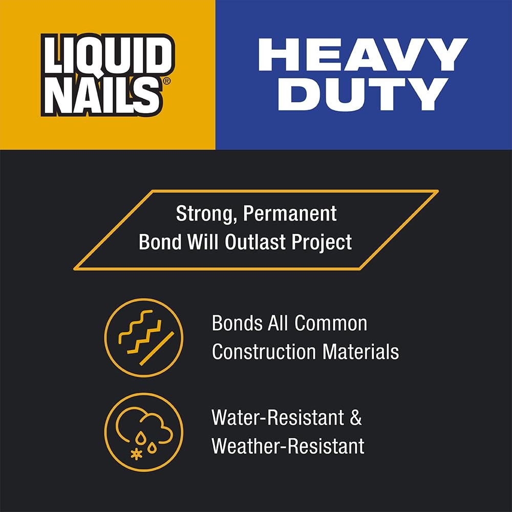 Liquid Nails Heavy Duty Construction Adhesive LN903, 10 oz