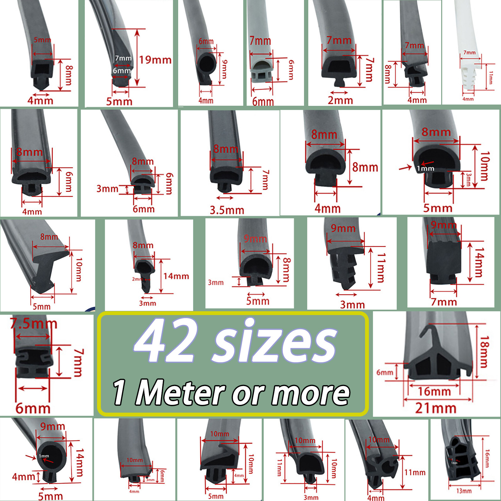 uPVC Window & Door Bubble Gasket Seal Flipper Double Glazing Rubber Draught Seal