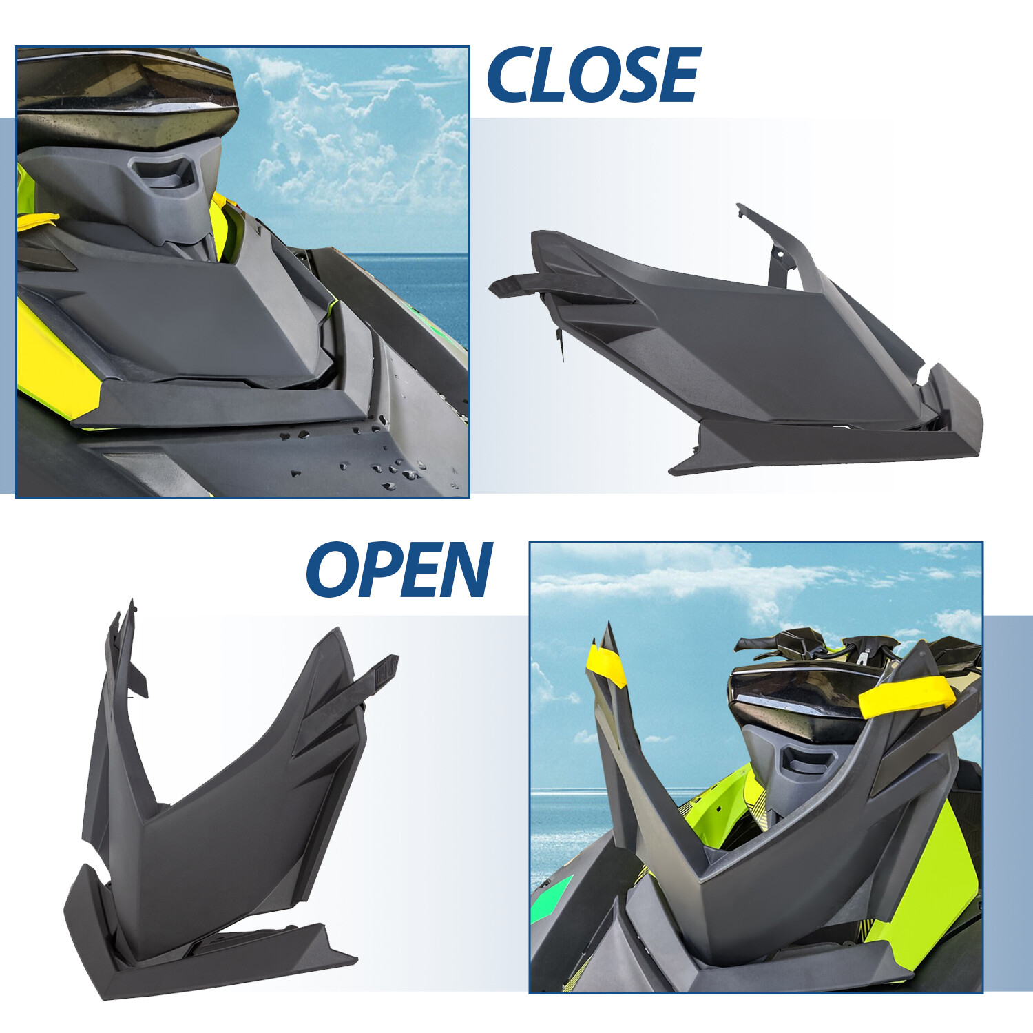 Front Deflector lid kit For Sea-Doo 14-20 Spark 2017-2020 TRIXX fit 295100870