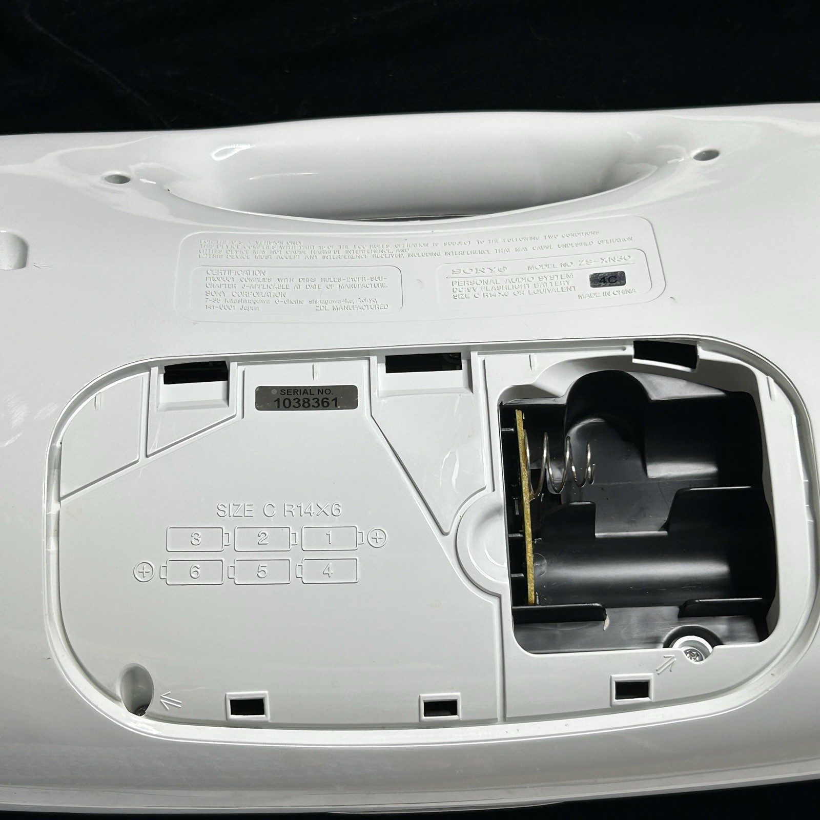 Sony BOOM BOX ZS-XN30 Personal Audio System CD Player Radio Tested READ Descript