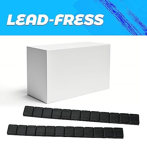 1/4 oz Stick on Wheel Weights, Adhesive Back, Easy to Peel, 36 144 Black