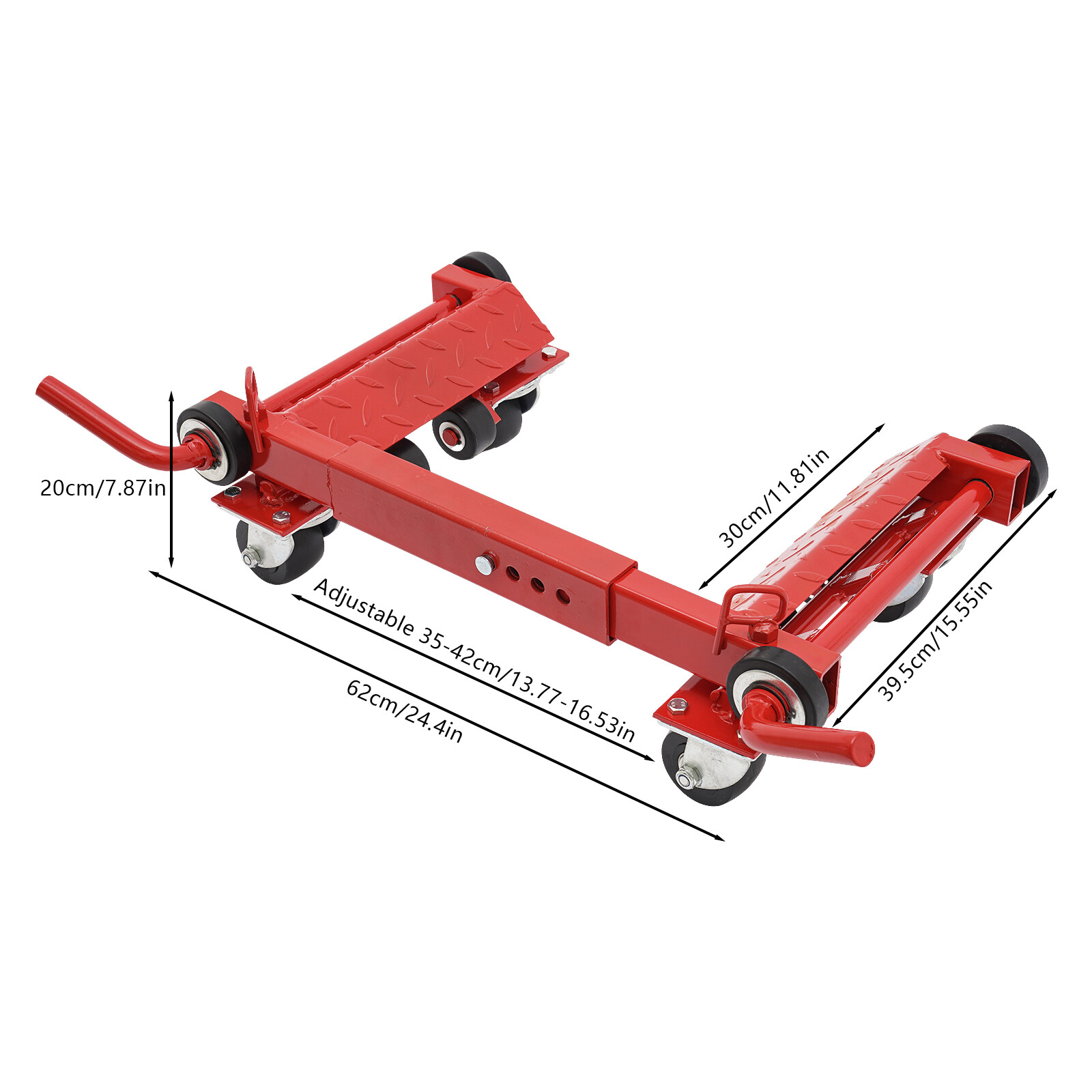 2200lbs Car Wheel Dolly Lever Wheel Dolly Vehicle Moving Dolly Jack Lift Tool