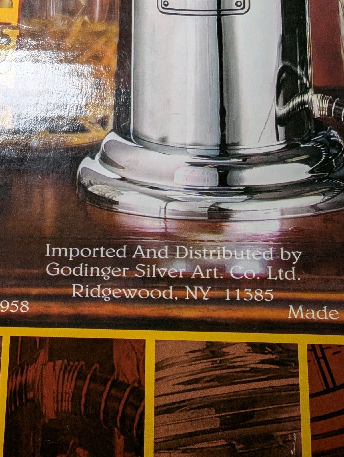 GODINGER Fill’er Up Liquor Pump GAS PUMP Liquor SILVER Beverage Dispenser 14"