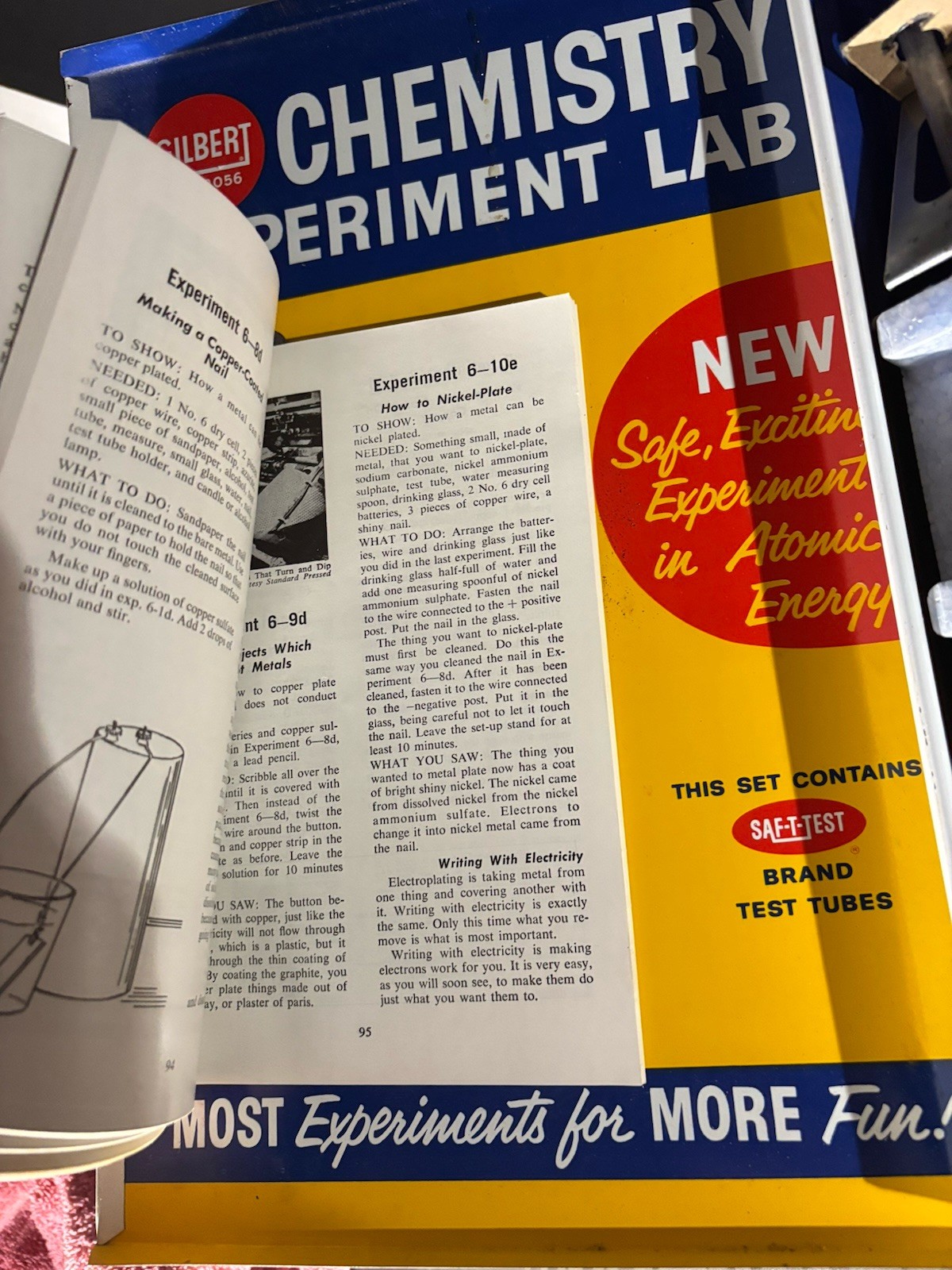 Vintage 1963 Gilbert Chemistry Lab Complete W/ Chemicals 100% Intact