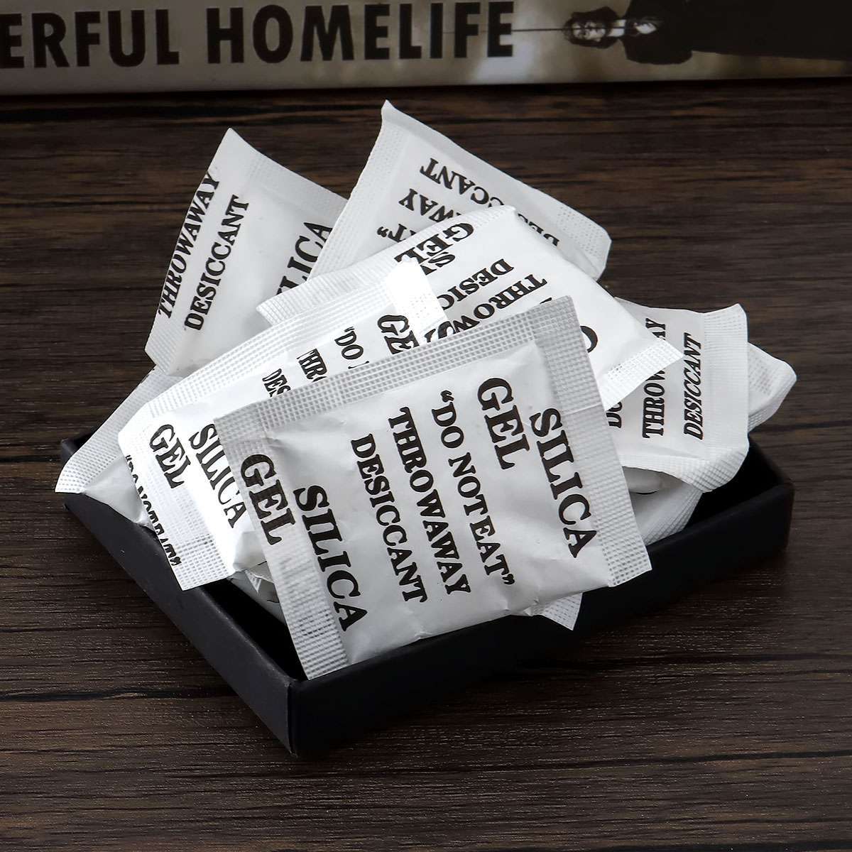 60/100 Packets Grams Silica Gel Desiccant Pack Moisture Absorber Reusable Safe