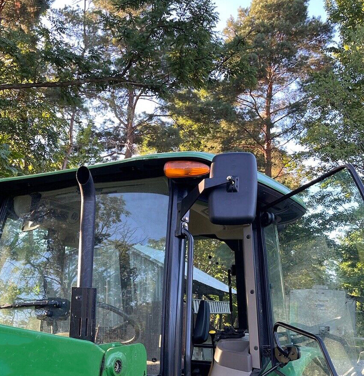 Left +Right Rearview Mirror Set Fit For John Deere 5000 & 6000 Series Tractors