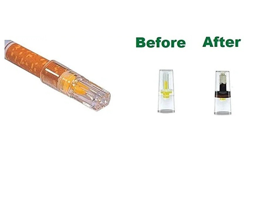 NIC OUT 4 Pks Cigarette Filters 120 Reusable Tips Filter Out Tar&Nic Free Case