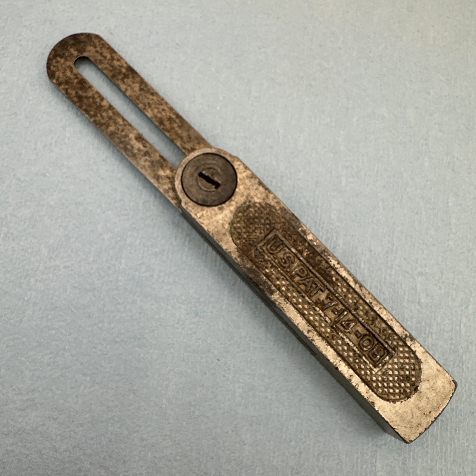 Vintage Stanley Sliding T Bevel Gauge Patent 7-14-08 *parts Or Repair