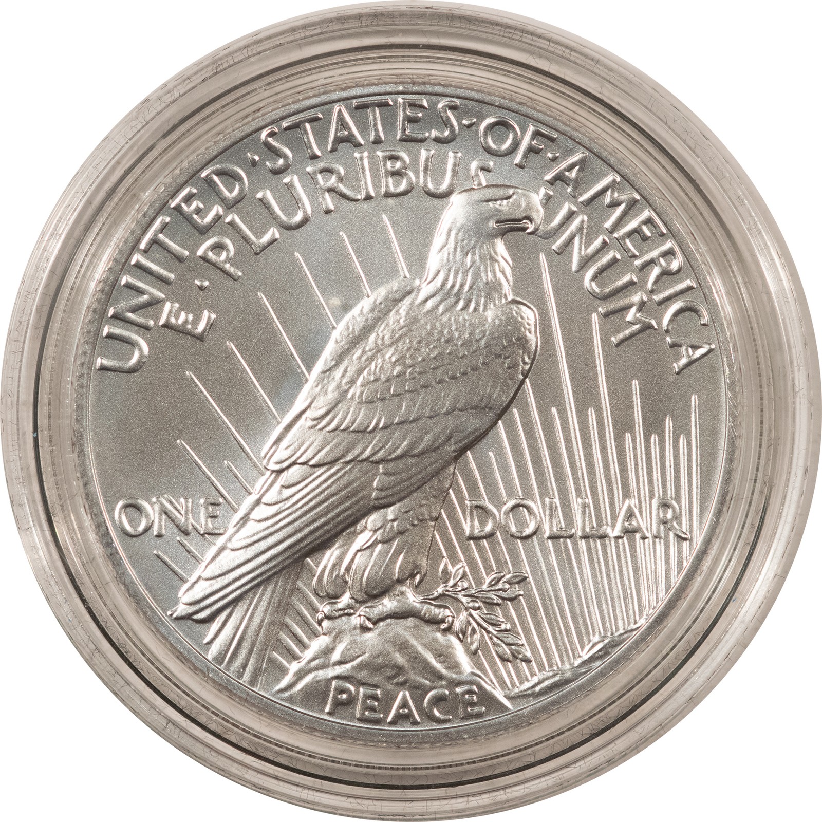 2021 $1 PEACE DOLLAR SILVER 100TH ANNIVERSARY COMMEMORATIVE - GEM UNC W/ OGP