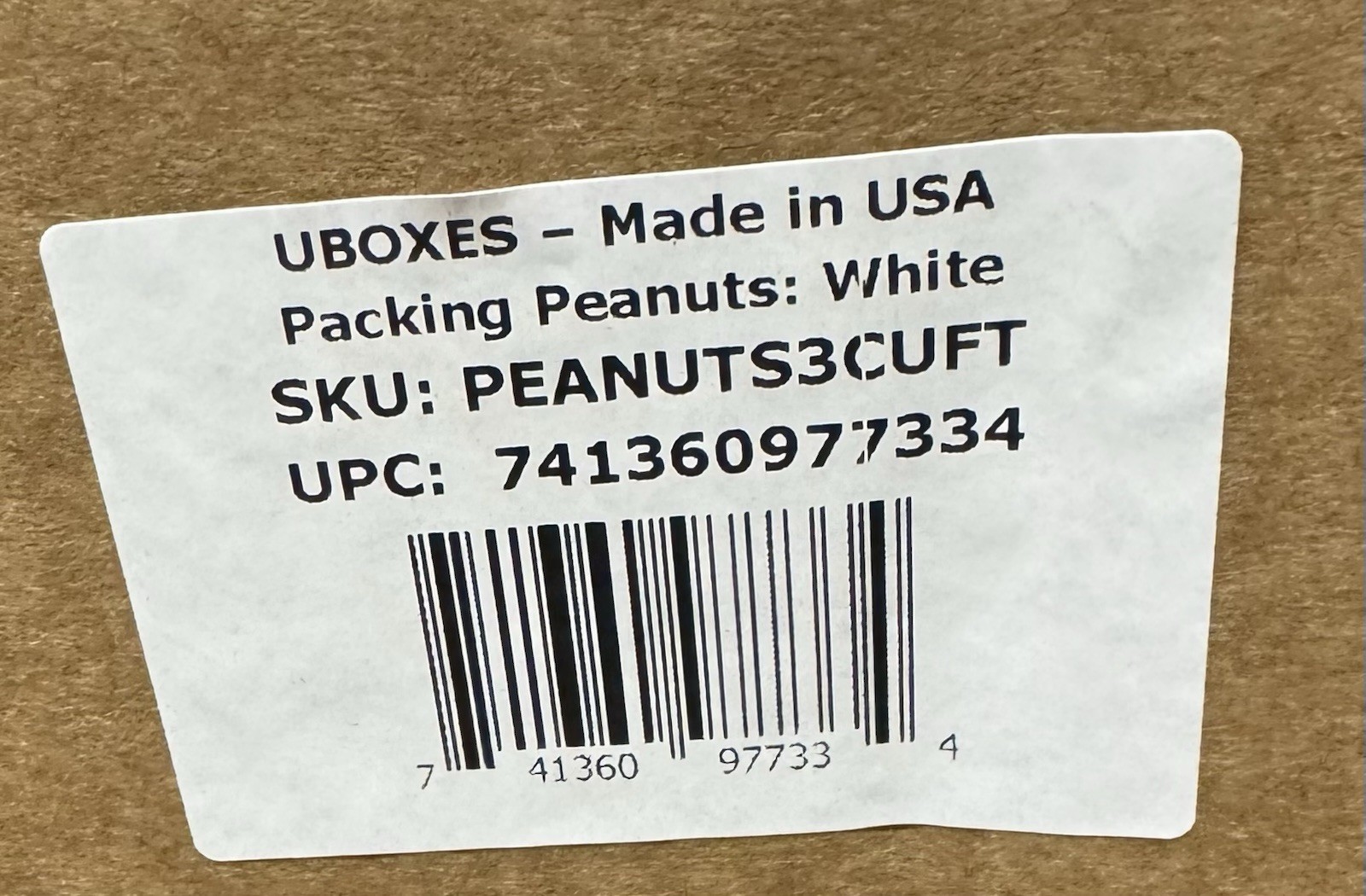 Packing Peanuts White 3.5 cuft