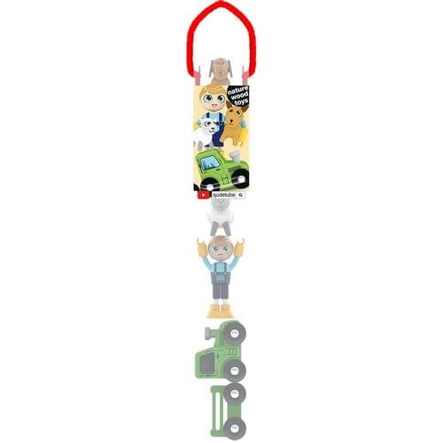 J'adore Farmer Bobby Natural Wooden Toy Playset