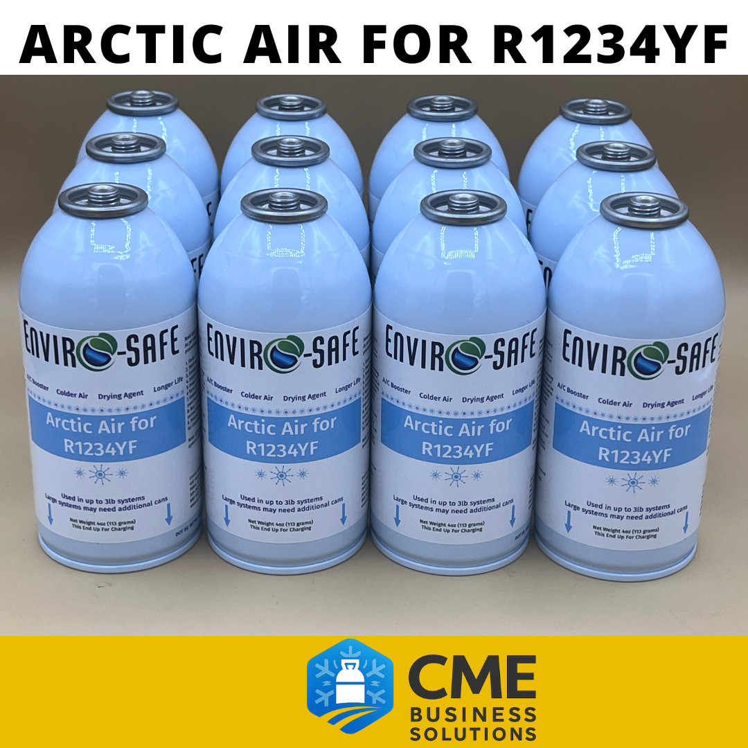 GET COLDER AIR BOOSTER, Arctic Air Refrigerant Support for R1234yf case of 12
