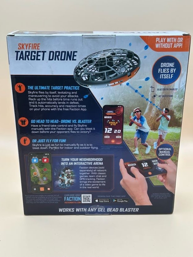 Faction Gel Battle System Skyfire Target Drone, Blast It Down! ~ Brand New