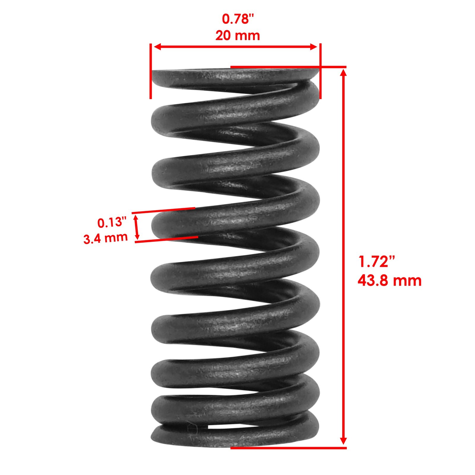 Caltric Exhaust & Intake Valve Kit For Honda CRF250R 2004 2005 2006 2007