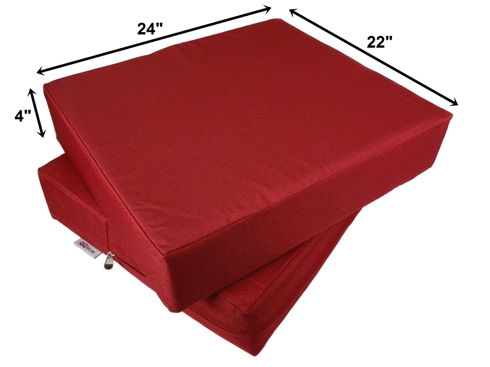 QQbed 6 Pack 24"x22"x4" Outdoor Patio Cushion Water-resistant Cover Only