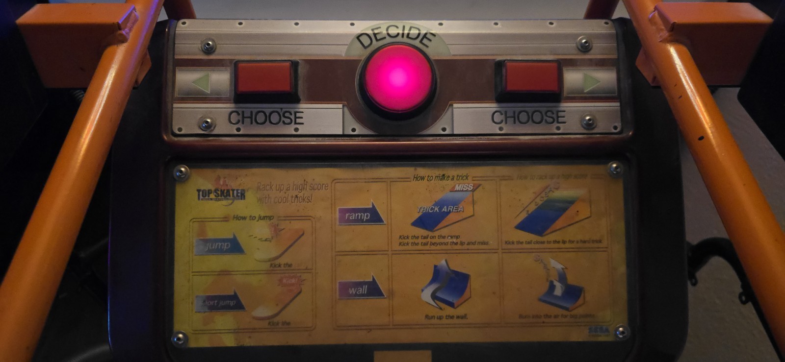 SEGA Top Skater Arcade original and working