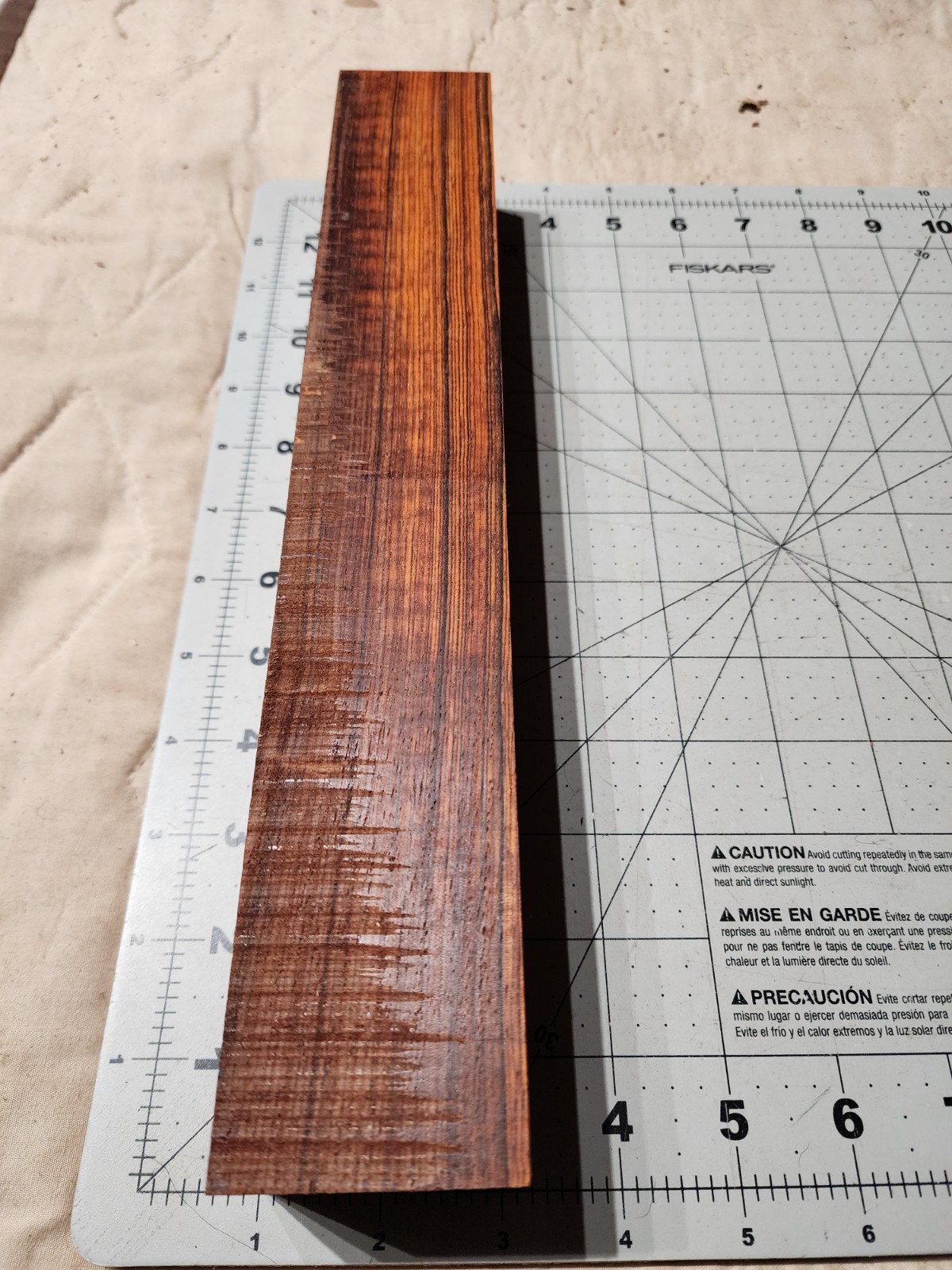 Cocobolo Turning Square, 13 X 2 X 1.875"