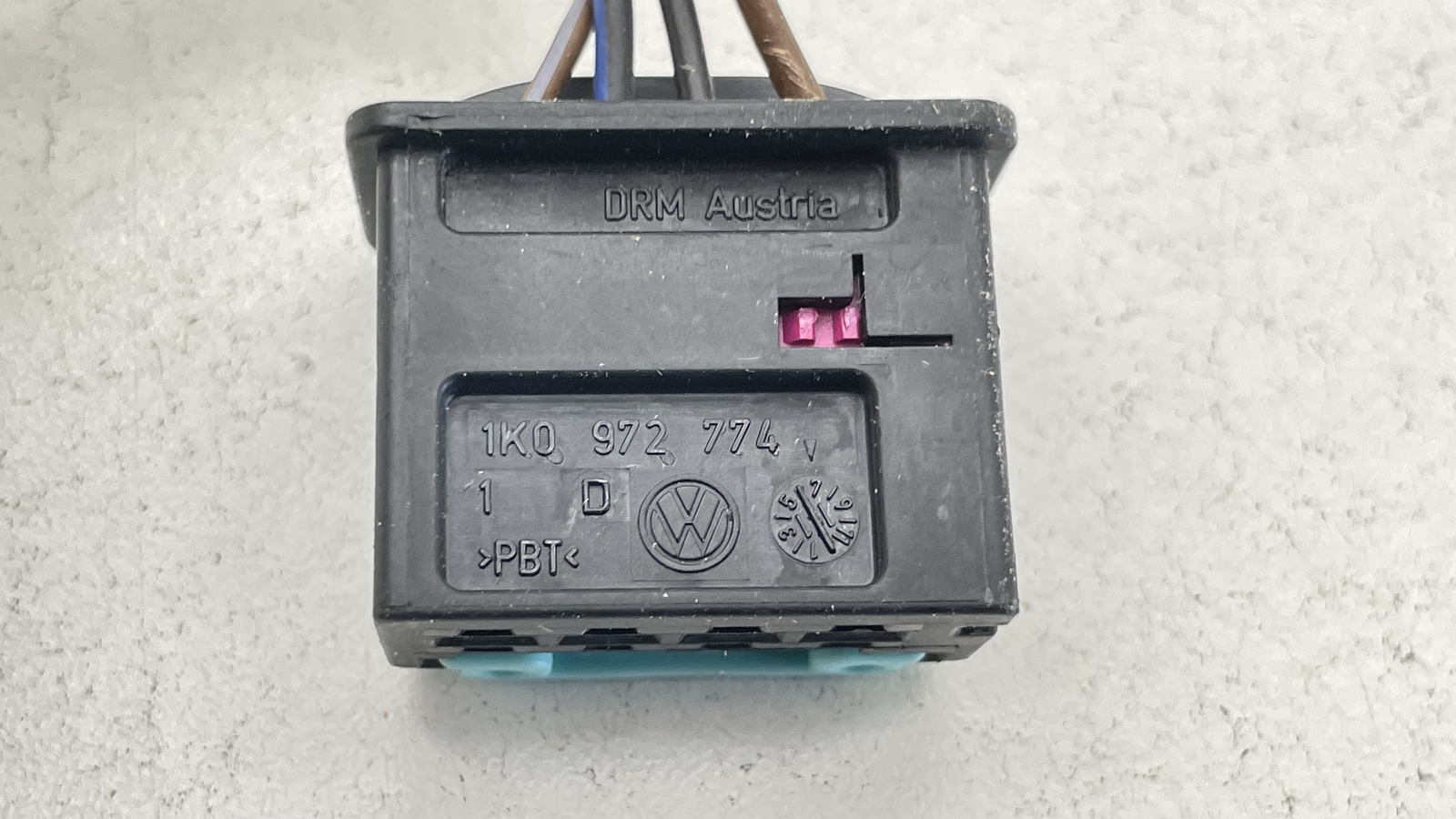 VW Audi Porsche Wiring Harness Plug Connector 4 Wire Pigtail OEM #1K0972774