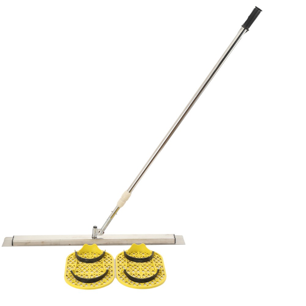 Long Handle Concrete Trowel Cement Surface Smoothing Tool With Finishing Shoes