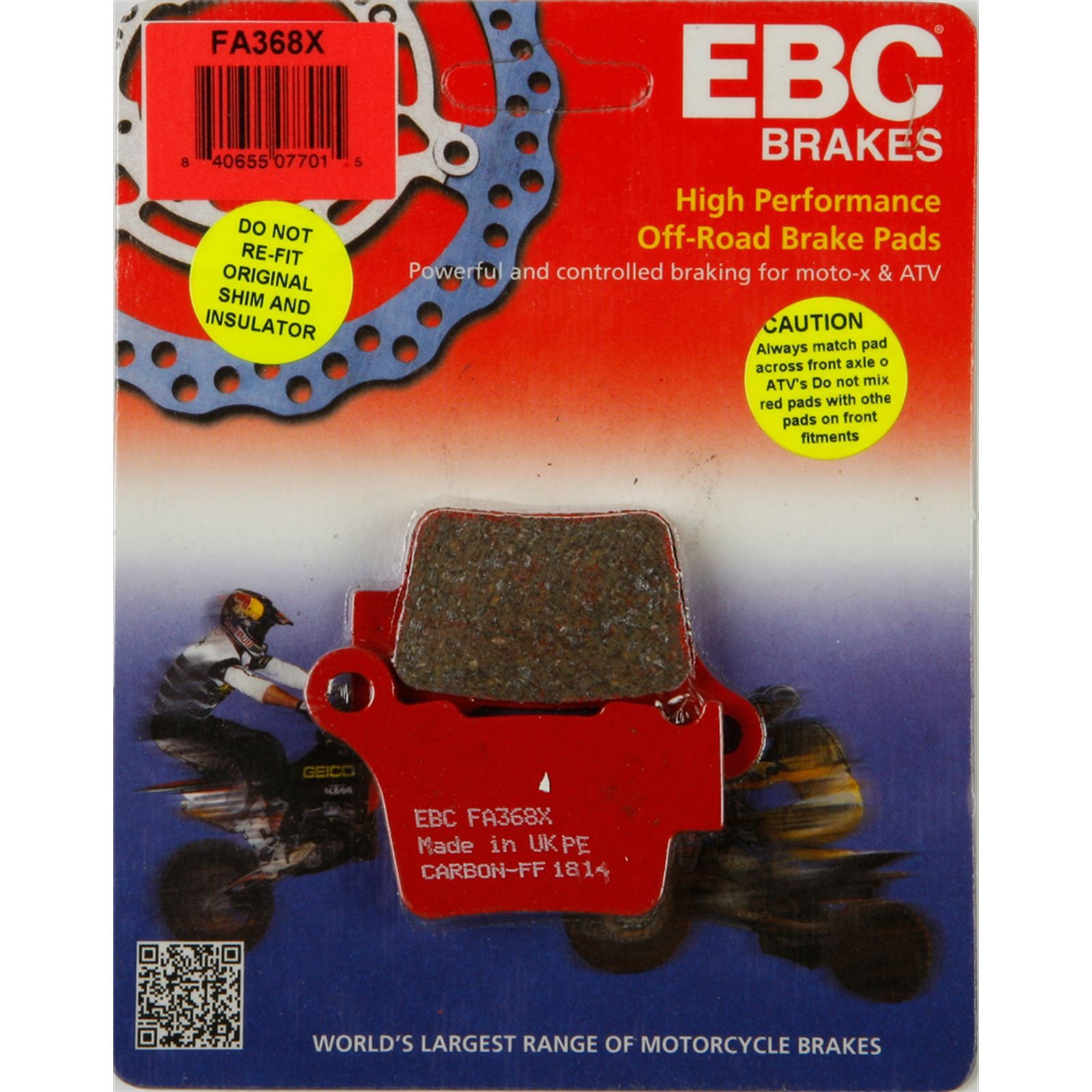 EBC Brakes Brake Pads FA368X