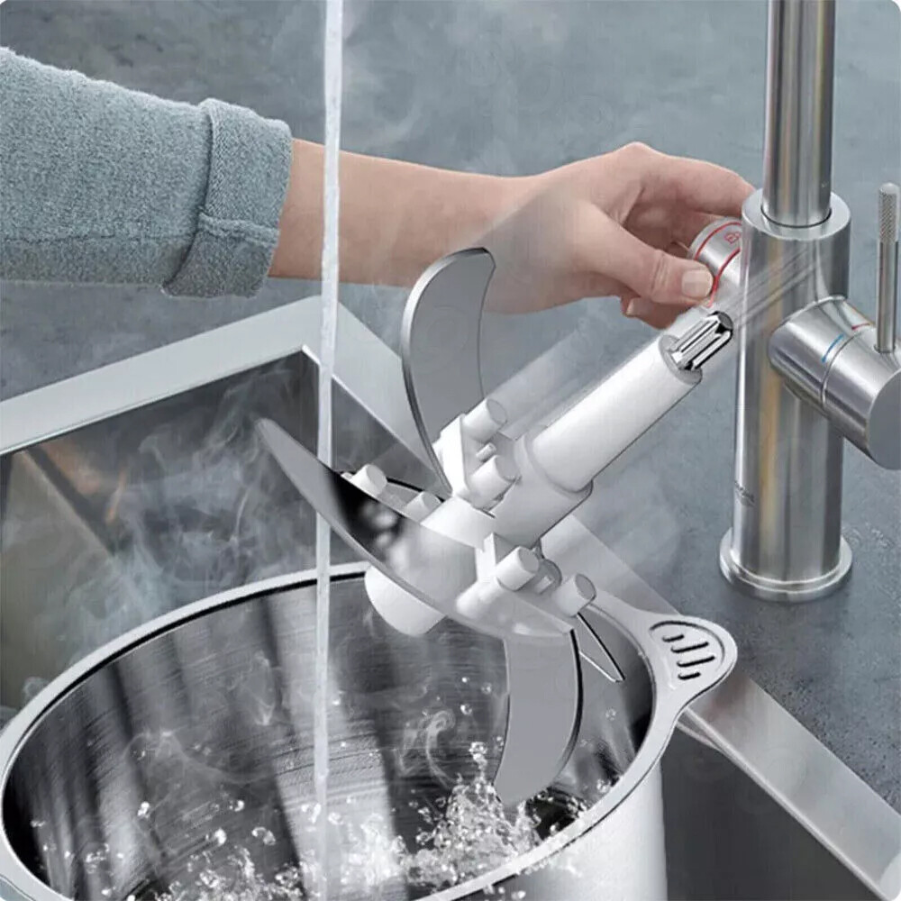 300W Electric Food Vege Chopper Food Processor Kitchen Meat Grinder Mixer 2L US