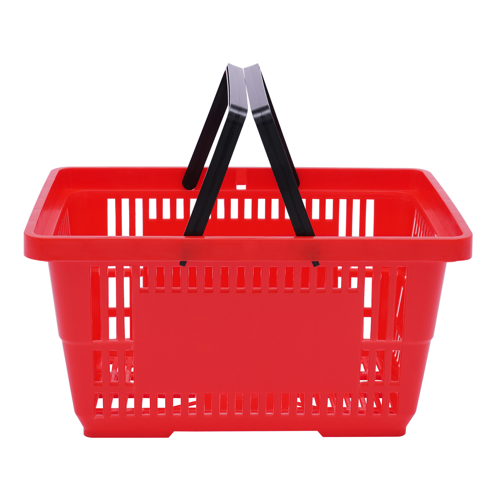 12 Pcs 18L Plastic Shopping Baskets with Handle for Grocery & Organization