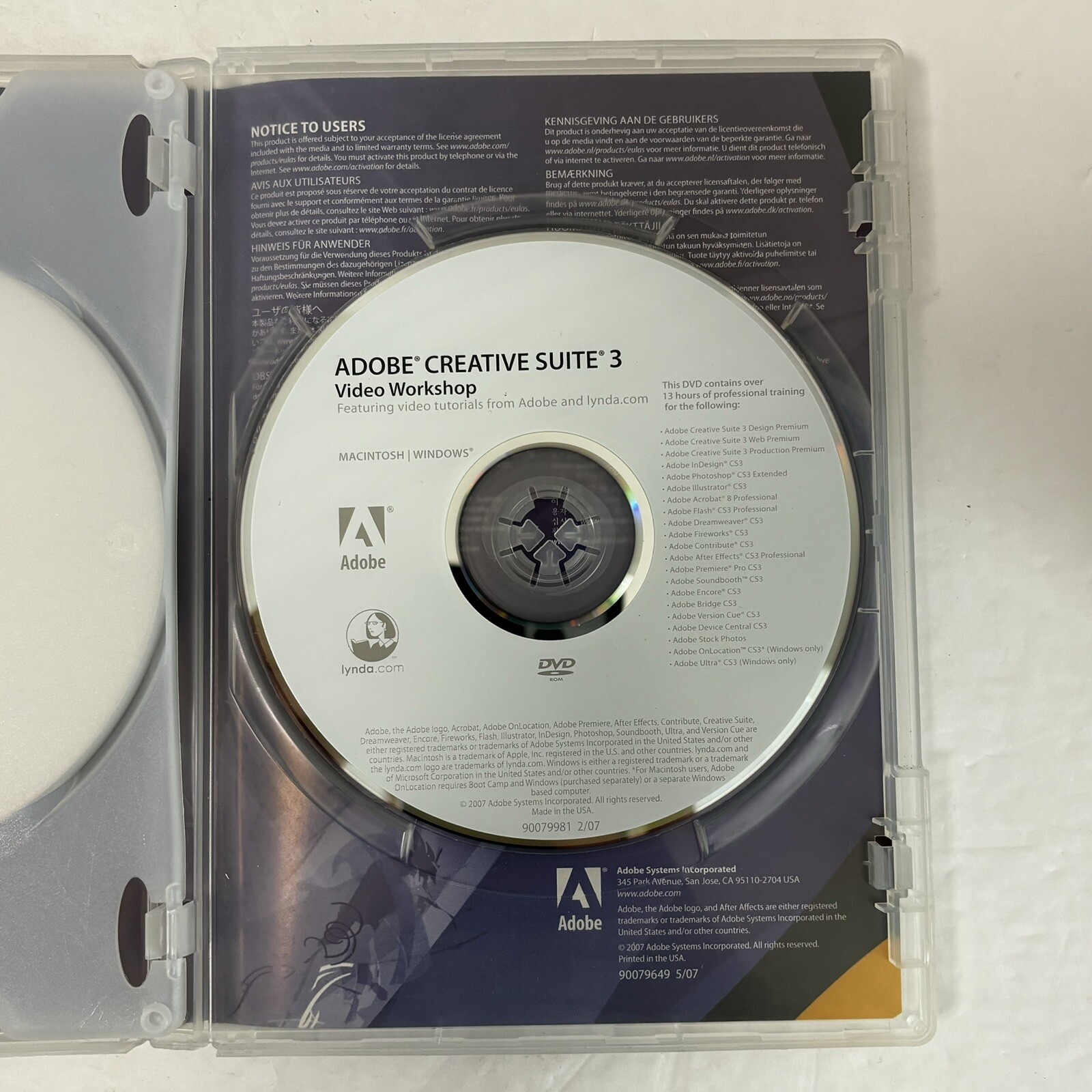 Adobe After Effects CS3 Professional Software For Mac Macintosh with Serial Key