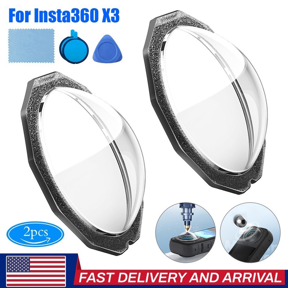 Lens Guards Cap Cover Lens Protector Sticky For Insta360 ONE X3 Sports Camera