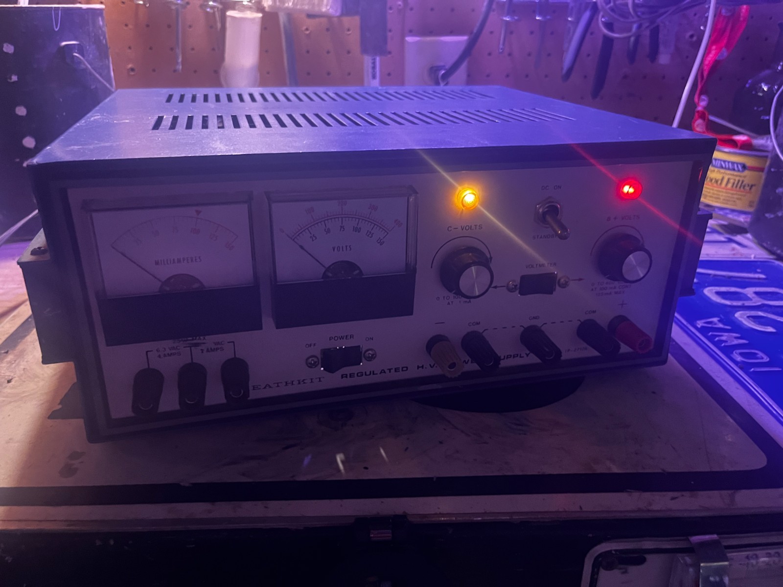 Vintage Heath Tube Regulated HV Power Supply IP-2717A High Voltage